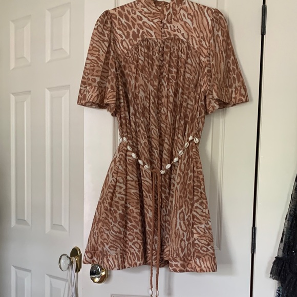 Zimmermann Animal Print Mini Dress 3 - Picture 1 of 3